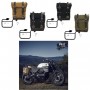 Side bag in canvas and Unitgarage bag holder frame for BMW K75 K100