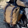 Side bag in canvas and Unitgarage bag holder frame for BMW K75 K100