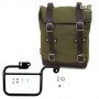 Borsa laterale in canvas e telaio reggi borsa Unitgarage per BMW K75 K100