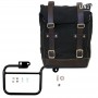 Side bag in canvas and Unitgarage bag holder frame for BMW K75 K100