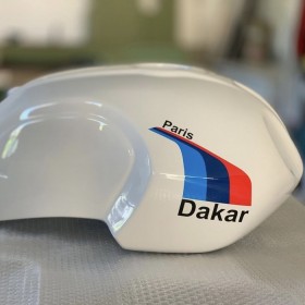 Coppia adesivi Paris Dakar per moto BMW Bullymachine