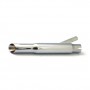 Universal short Slash Cut chrome exhaust muffler