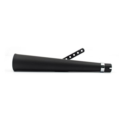 Universal black Megaphone motorcycle muffler 53 cm long