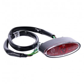 Universal mini oval LED motorcycle rear light ECE approved