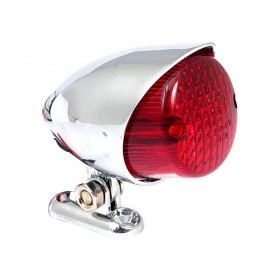 Universal Colorado chrome motorcycle tail light ECE approved