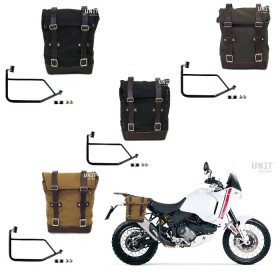 Canvas bag with right side frame Ducati Desertix Unitgarage