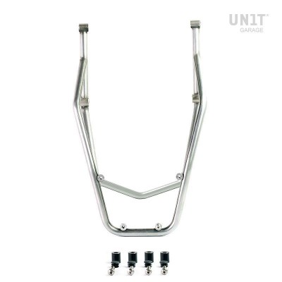 Rear luggage rack with silver passenger handles Ducati Desertix Unitgarage