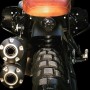 Bates universal motorcycle rear light with black body and smoke lens ECE approved