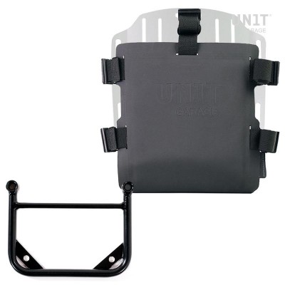 Aluminum bag holder with adjustable front and quick coupling + universal Unitgarage frame