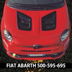 EVO Abarth 500 595 695 engine bonnet with two air intakes