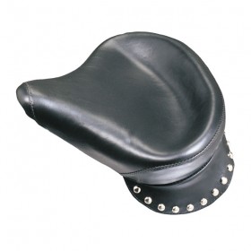 Le Pera single-seater spring saddle with skirt and studs