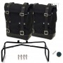 Two canvas side bags + double BMW R NineT Family Unitgarage frame