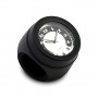 Black motorcycle handlebar clock