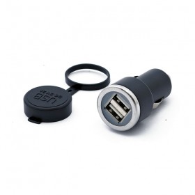 Traditional dual cigarette lighter port USB 2 charger