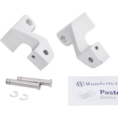 Passenger footrest extensions Silver BMW R NineT - Scrambler - Pure - Urban GS - Racer - NineT /5