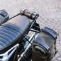 BMW R NineT Family two Scram side bags in split leather + Unitgarage frame
