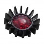 Universal black LED motorcycle rear light Big Fin