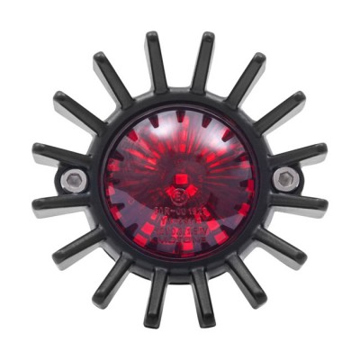 Universal black LED motorcycle rear light Big Fin