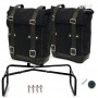 BMW R NineT Family two Scram side bags in split leather + Unitgarage frame
