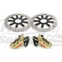 Triumph Bonneville T120 front brake kit with 340 discs and 4-piston Brembo calipers
