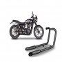 Spark approved black exhaust system for Triumph Bonneville T120