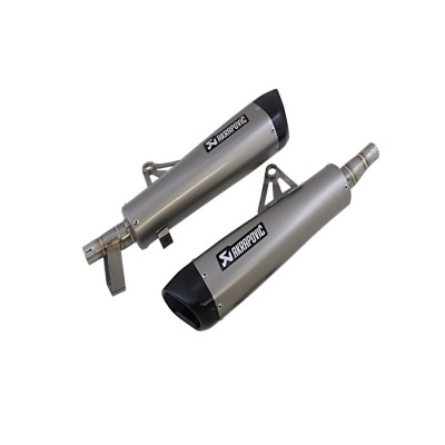 Akrapovic exhausts for Triumph Bonneville T120 kit 2 titanium silencers