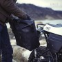 Right side bag in TPU and Triumph Bonneville T120 Unitgarage frame