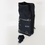 Black canvas side bag + left frame Triumph Bonneville T120 Unitgarage