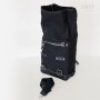 Black Brown canvas side bag + right frame Triumph Bonneville T120 Unitgarage