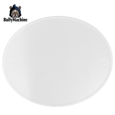 Tabella portanumnero ovale bianca