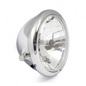 Bates headlight 155 mm 5-4/4" inch approved with side mounting