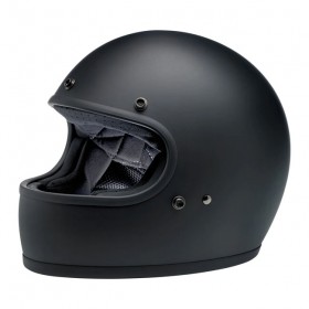Biltwell Gringo vintage style full face helmet in matt black