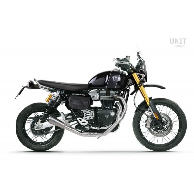 Scarico basso stile GP Triumph Scrambler 1200 XE XC Unitgarage