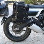 Canvas bag and right bag support frame for Ducati Scrambler Desert Sled Unitgarage