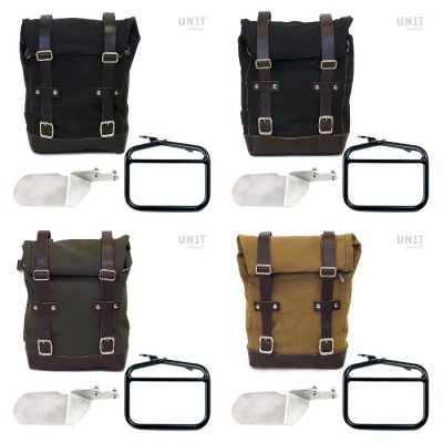 Borsa in canvas e telaio supporto borsa destro Ducati Scrambler Desert Sled Unitgarage