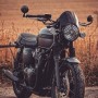 Triumph T100 T120 Thruxton Speed Twin black aluminum screen