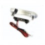 Universal motorcycle license plate light with aluminum housing