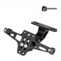 Universal adjustable motorcycle license plate holder