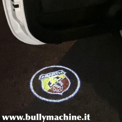 Abarth logo projected on the ground - 2 door devices