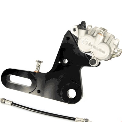 Triumph Bonneville T120 Freespirits rear brake kit with Brembo caliper