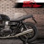 License plate holder with Lucas headlight approved for Triumph Bonneville T120