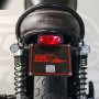 License plate holder with Lucas headlight approved for Triumph Bonneville T120