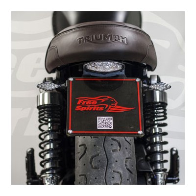 Portatarga con faro Triumph Street Twin