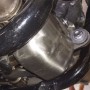 Triumph Bobber decatalytic converter X-Pipe remover