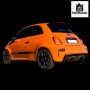 Oversized rear extractor Abarth 500 595 695 restyling