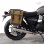 Triumph Speed Twin 900 canvas bag and right Unitgarage support from 2023 onwards