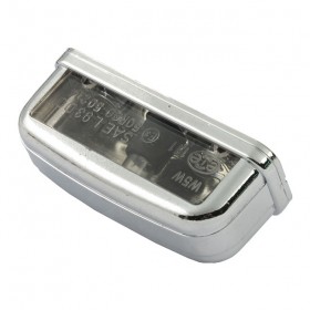 Chrome license plate light with ECE approval