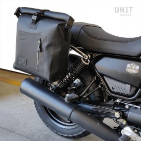 Moto Guzzi V7 850 TPU side bag and right Unitgarage support