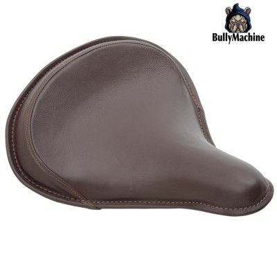 Sella monoposto a molle marrone stile bobber