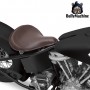 Sella monoposto a molle marrone stile bobber